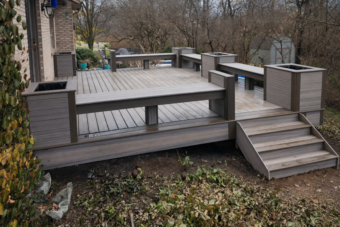 Trex deck installation in Texas City, TX
